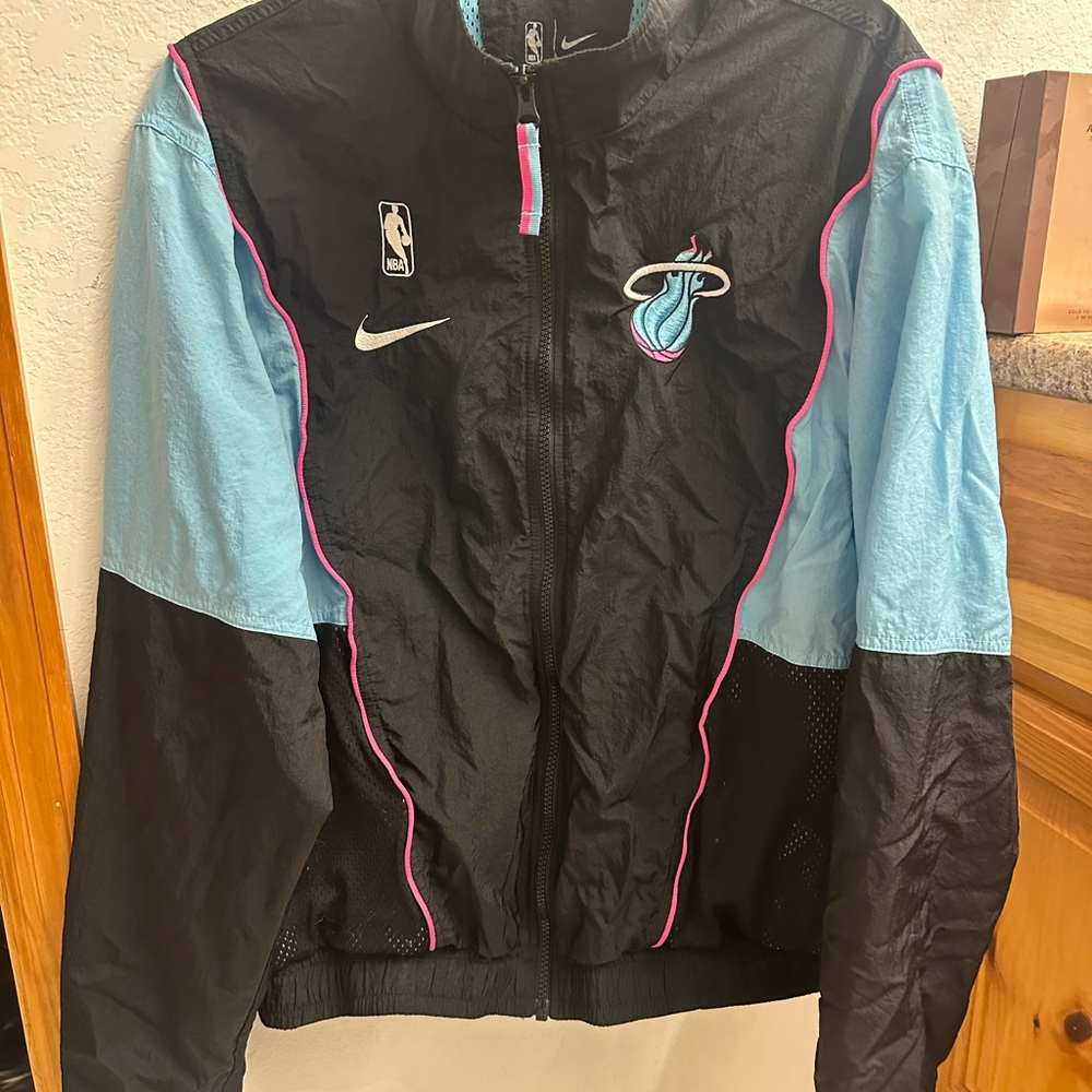 NBA Black and Teal Nike Jacket